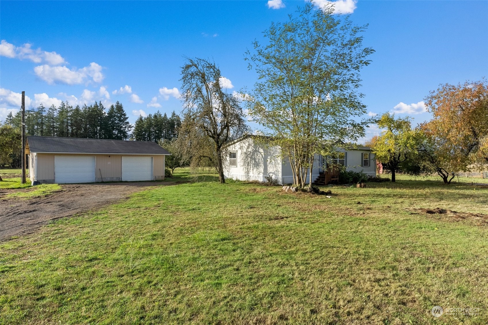 422 Meier Road Winlock, WA 98596 - Photo 1 of 40 a backyard of a house with lots of green space