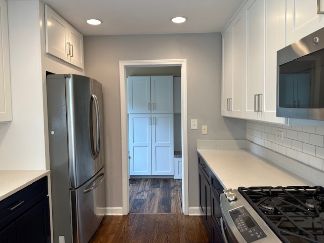 1253 West Illinois Avenue Palatine, IL 60067 - Photo 7 of 18 a kitchen with stainless steel appliances granite countertop a refrigerator and a stove top oven