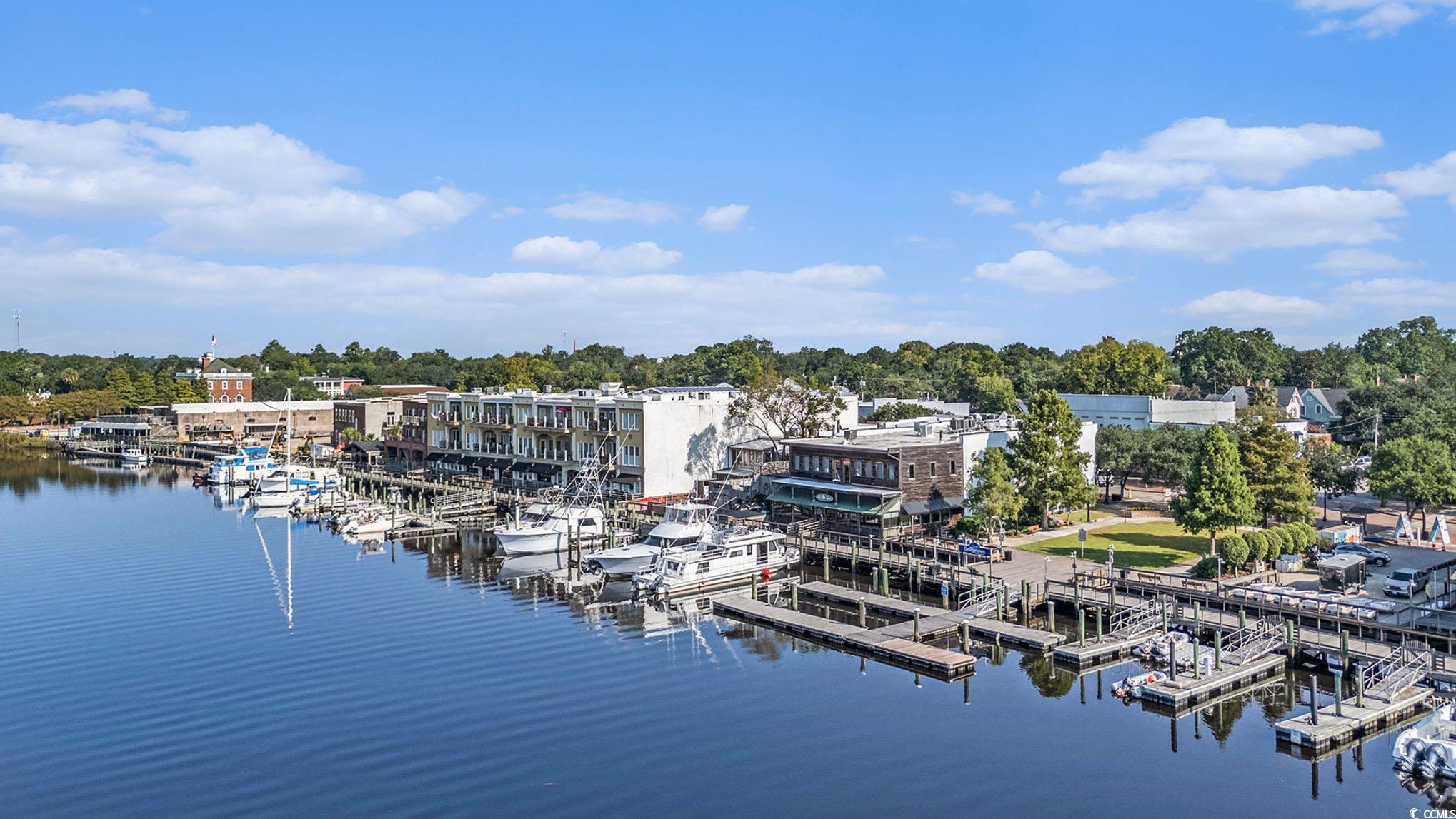 1019 St Martin Street Georgetown, SC 29440 - Photo 32 of 33 Dock featuring view of marina, view of scattered trees, and a water view