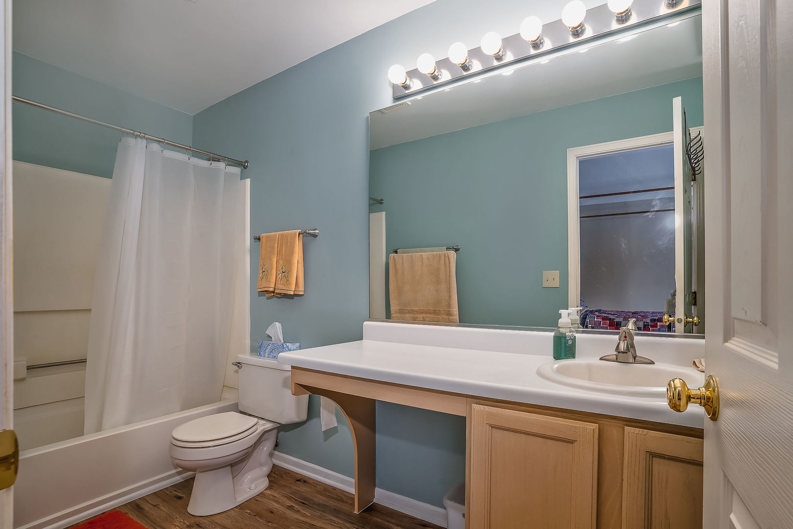 1394 Ridge Road South Elgin, IL 60177 - Photo 9 of 22 a bathroom with a sink and a mirror