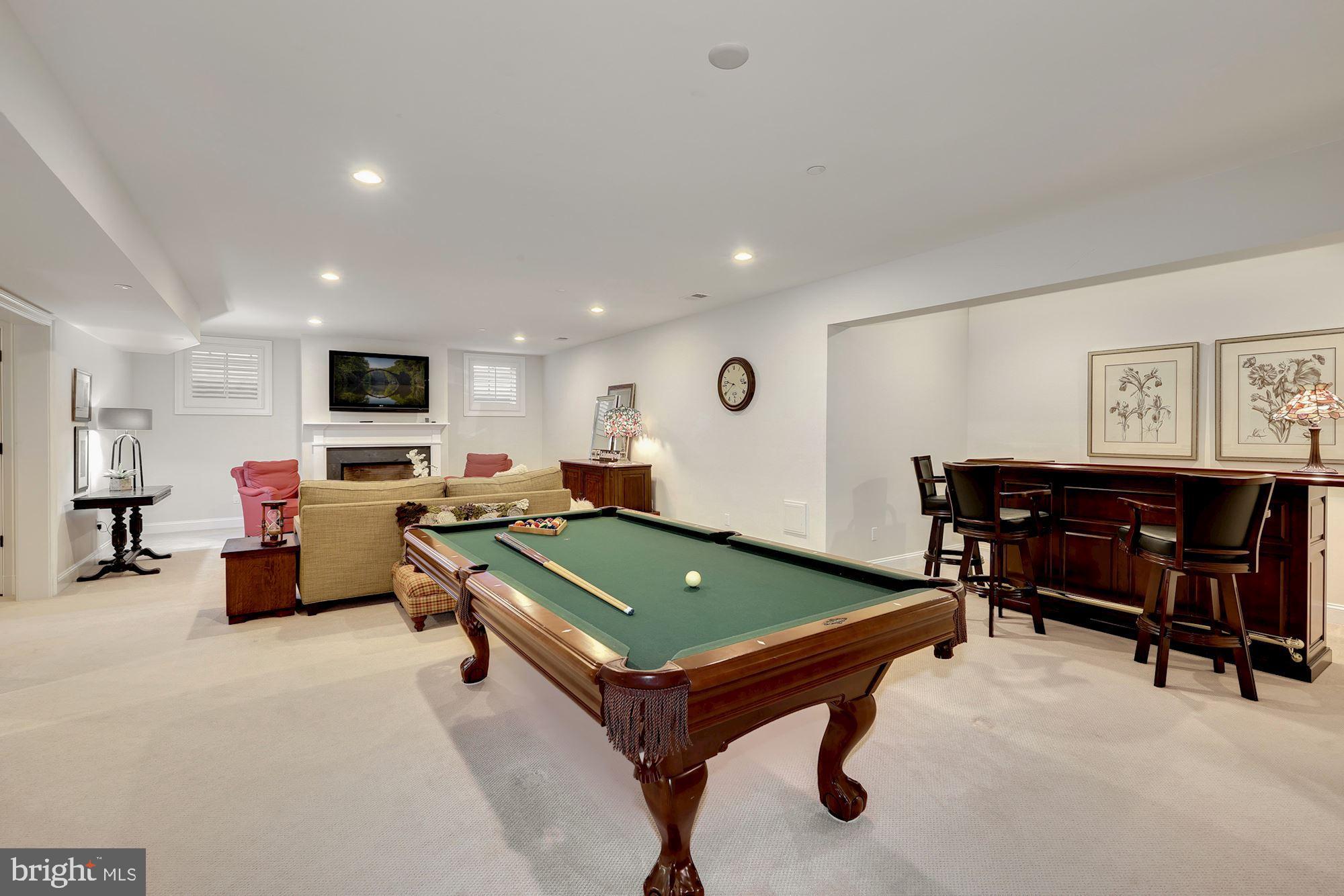 5504 Durbin Road Bethesda, MD 20814 - Photo 42 of 63 Lower level billiard and bar area