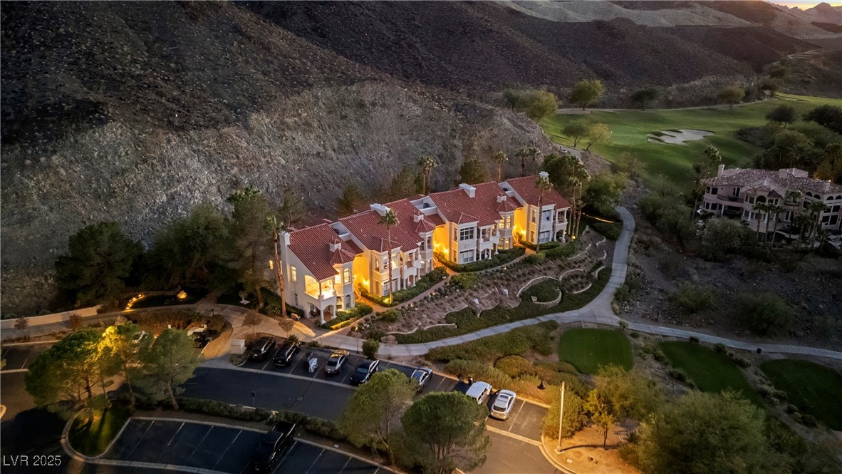 35 Strada Di Circolo Henderson, NV 89011 - Photo 3 of 28 Aerial view at dusk