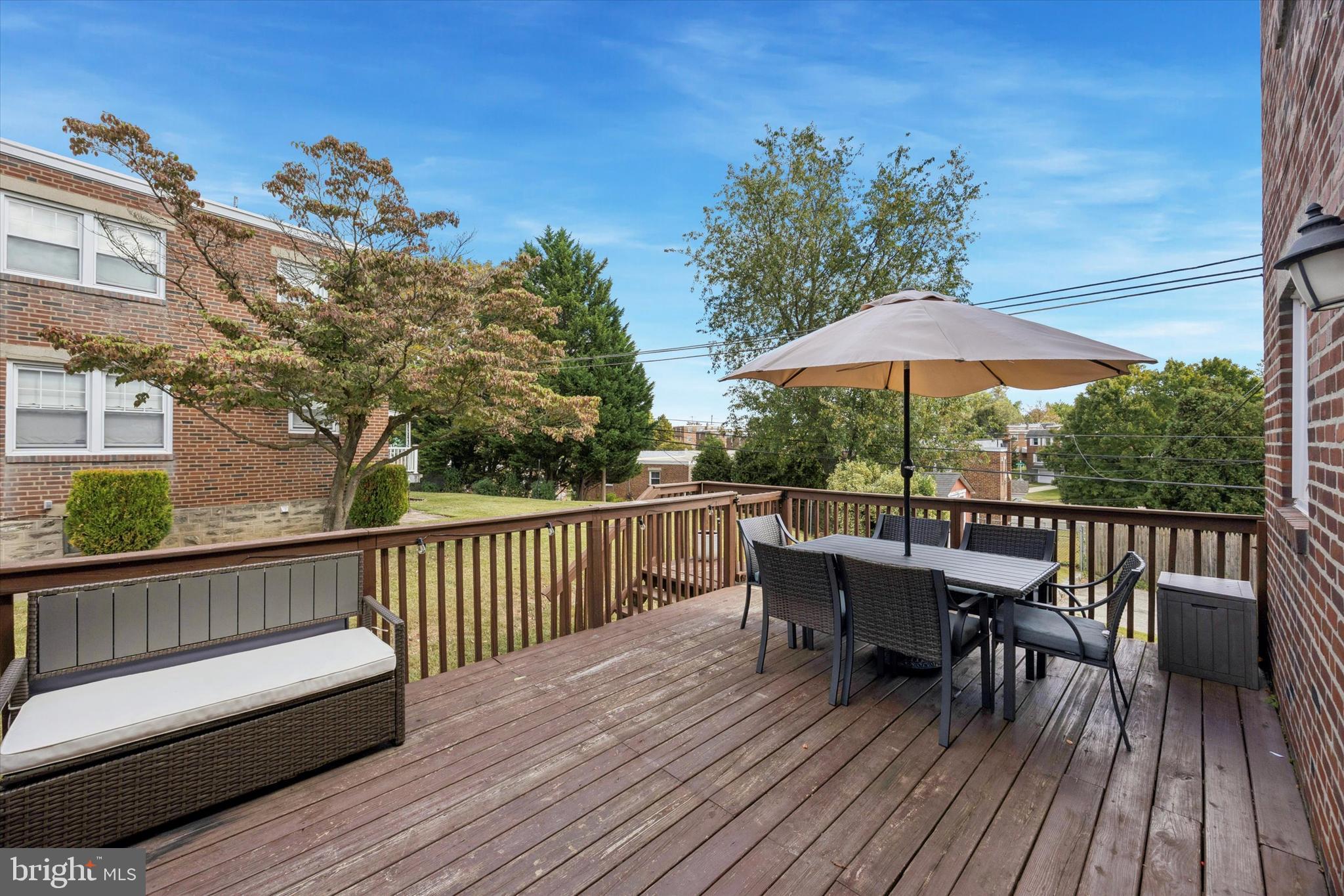 539 Overlook Road Philadelphia, PA 19128 - Photo 22 of 25 a view of a deck with furniture and wooden floor