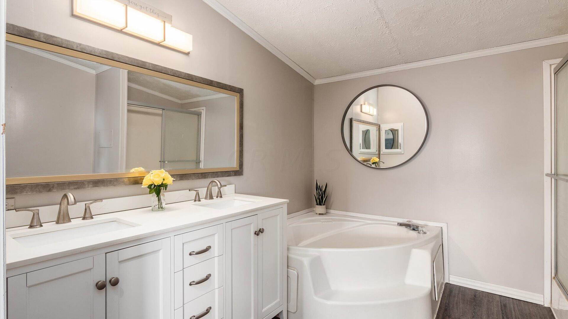6570 Reform Road Northeast Newark, OH 43055 - Photo 13 of 58 Master bath with double sink vanity and soaking tub