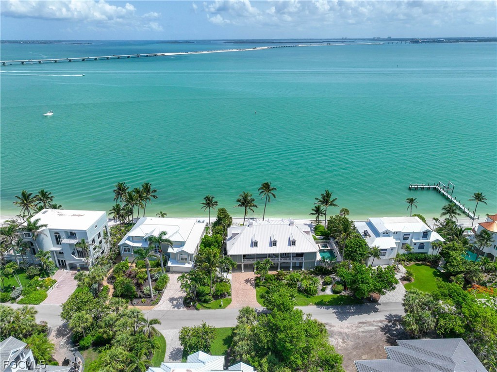528 Lighthouse Way Sanibel, FL 33957 - Photo 45 of 49 an aerial view of a house with a yard