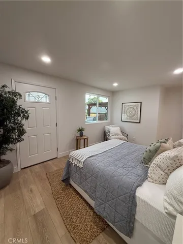 a living room with a sink and a vanity