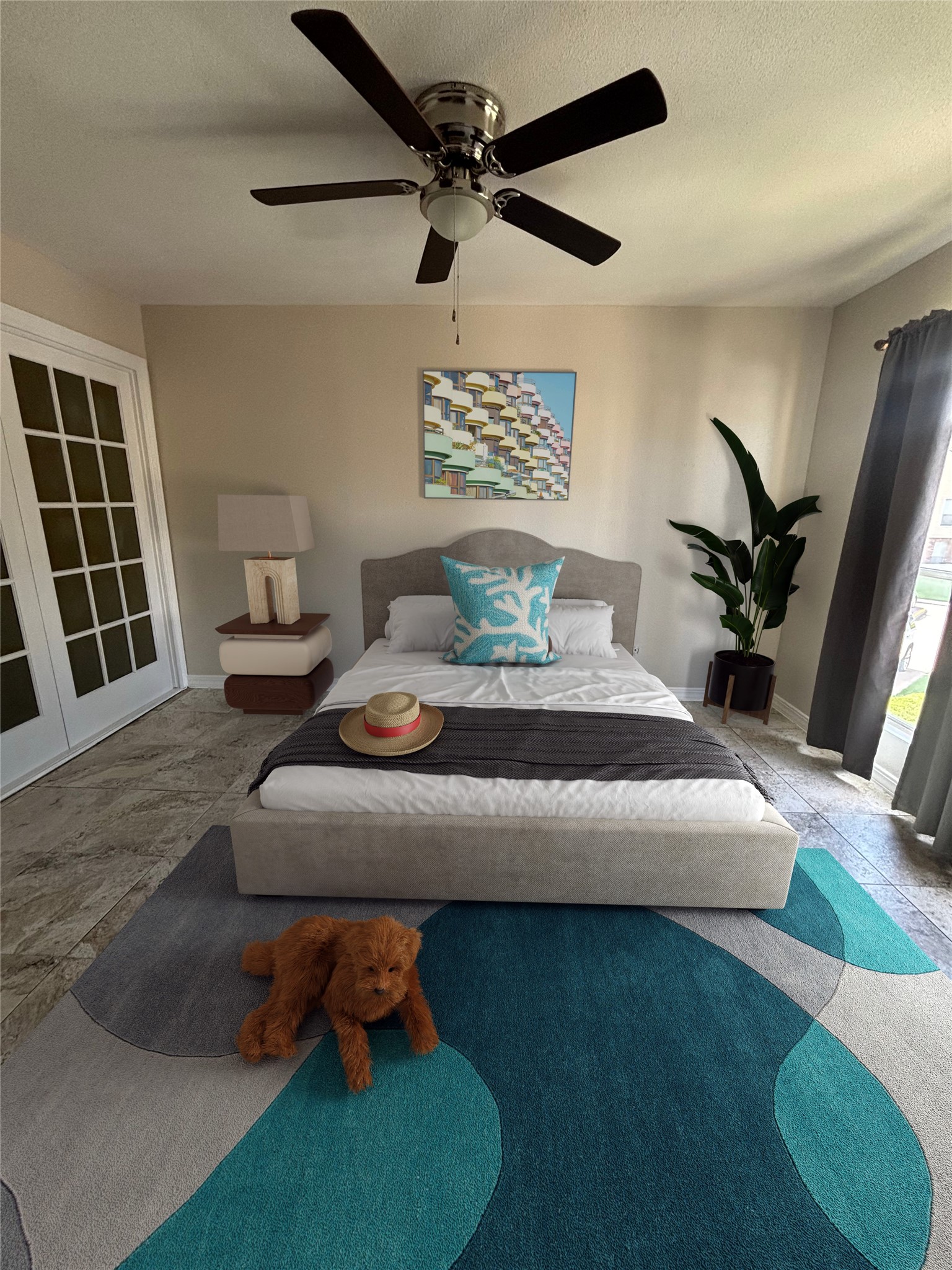 14515 Wunderlich Drive, Unit 315 Houston, TX 77069 - Photo 23 of 37 a bedroom with a bed and wooden floor