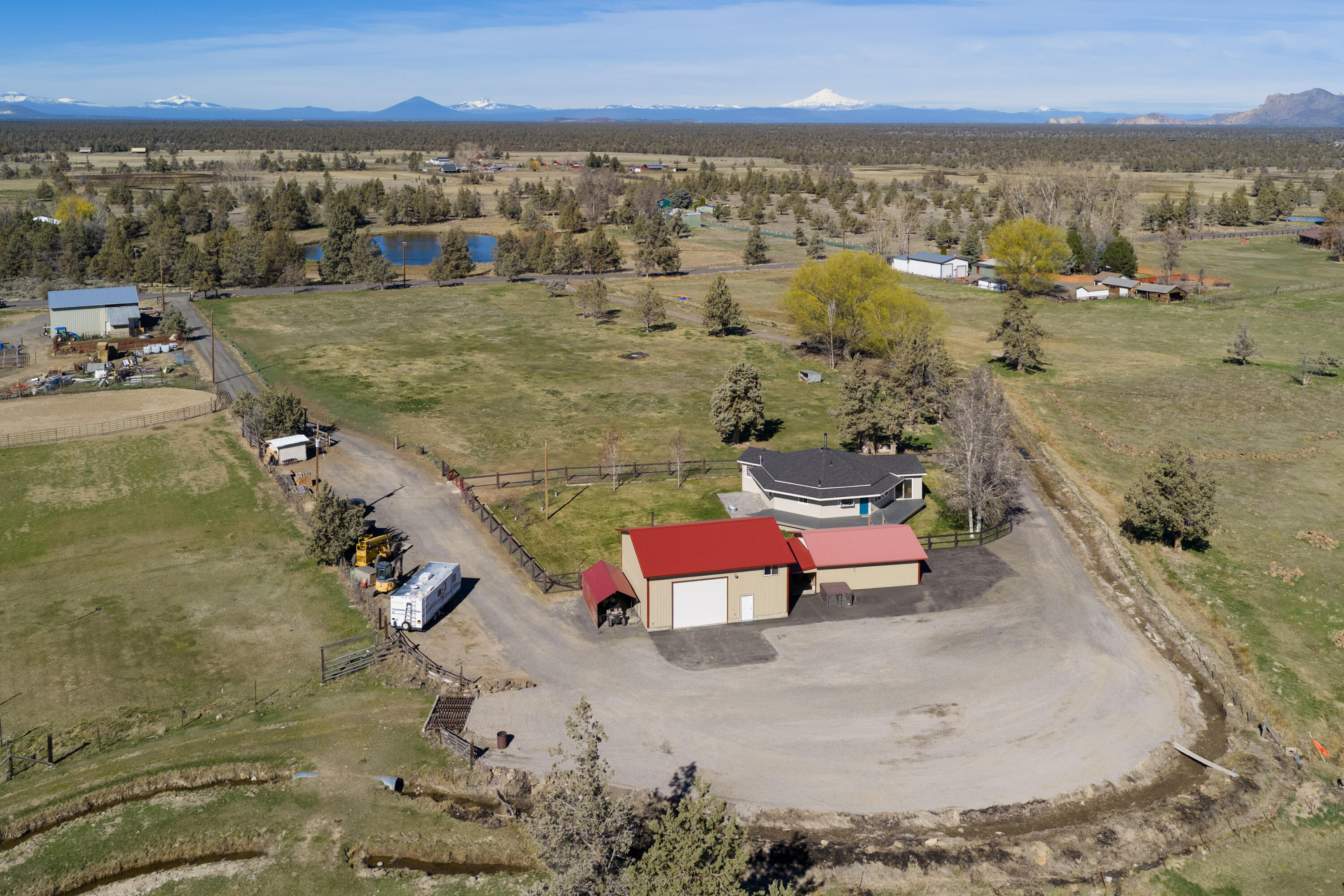 4074 Southwest Reif Road Powell Butte, OR 97753 - Photo 49 of 59 an aerial view of a city