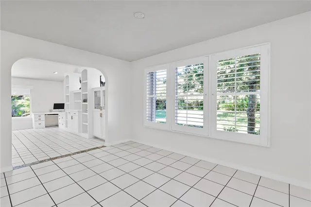 a view of a room with window