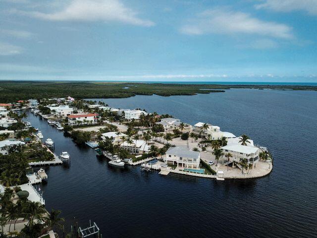 237 2nd Road Key Largo, FL 33037 - Photo 21 of 25 an aerial view of a house with a lake view