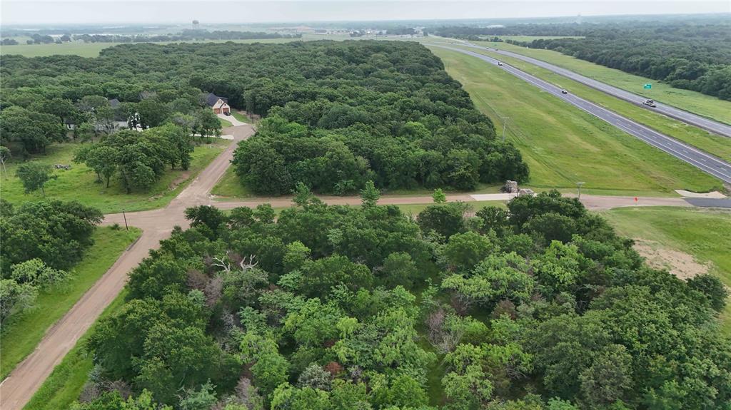 100 Lakeview Trail Mabank, TX 75147 - Photo 6 of 6 an aerial view of green landscape with trees houses and mountain view