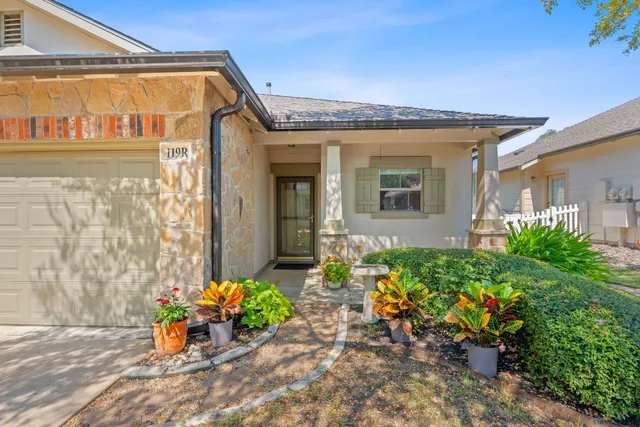 a front view of a house