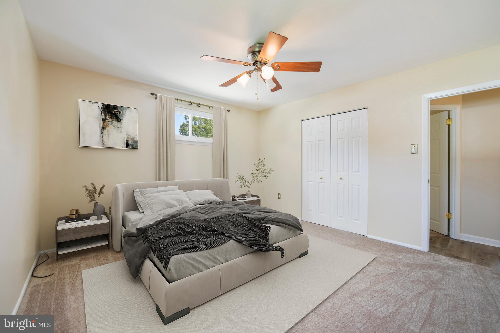 95 Lincoln Drive Clementon, NJ 08021 - Photo 31 of 47 a bedroom with a bed and a ceiling fan