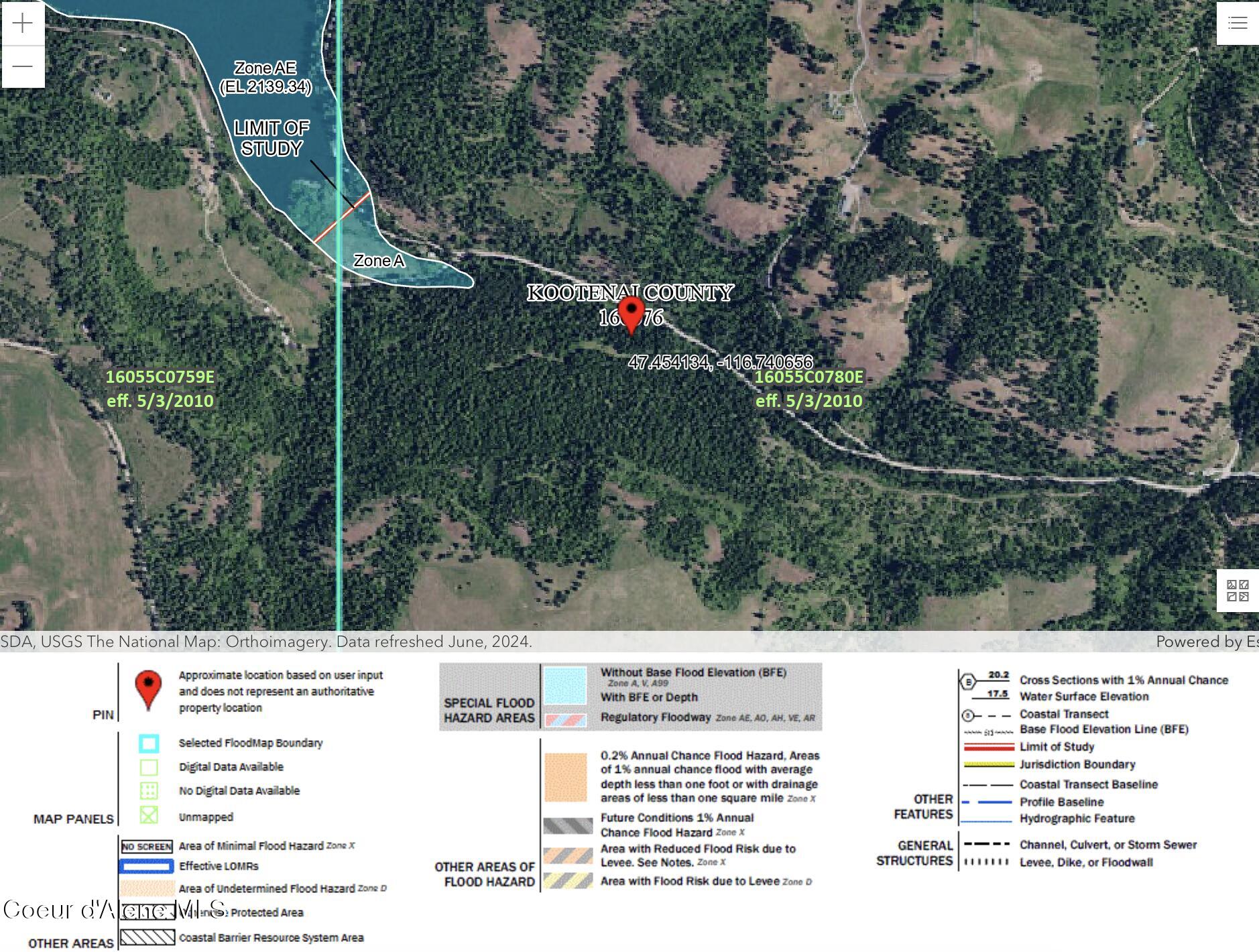Nna East Bell Canyon Road Harrison, ID 83833 - Photo 5 of 22 FEMA Flood Zone Map