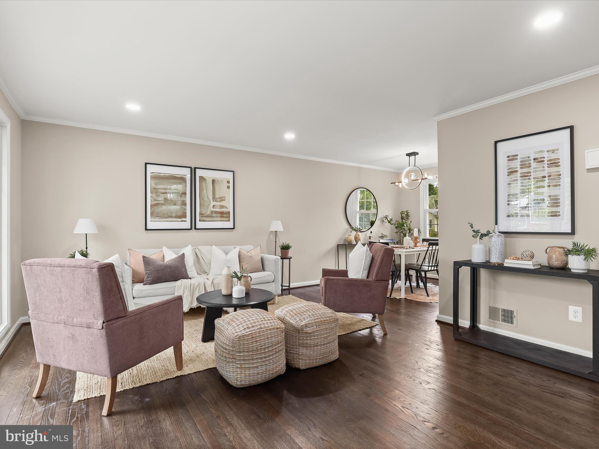 13214 Holdridge Road Silver Spring, MD 20906 - Photo 9 of 33 a living room with furniture and wooden floor