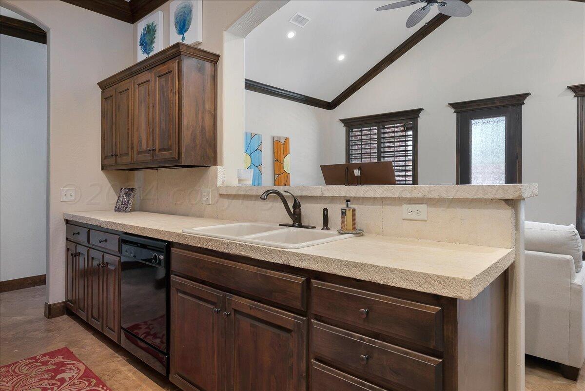 17701 White Wing Road Canyon, TX 79015 - Photo 44 of 76 44-Pool House Kitchen 2