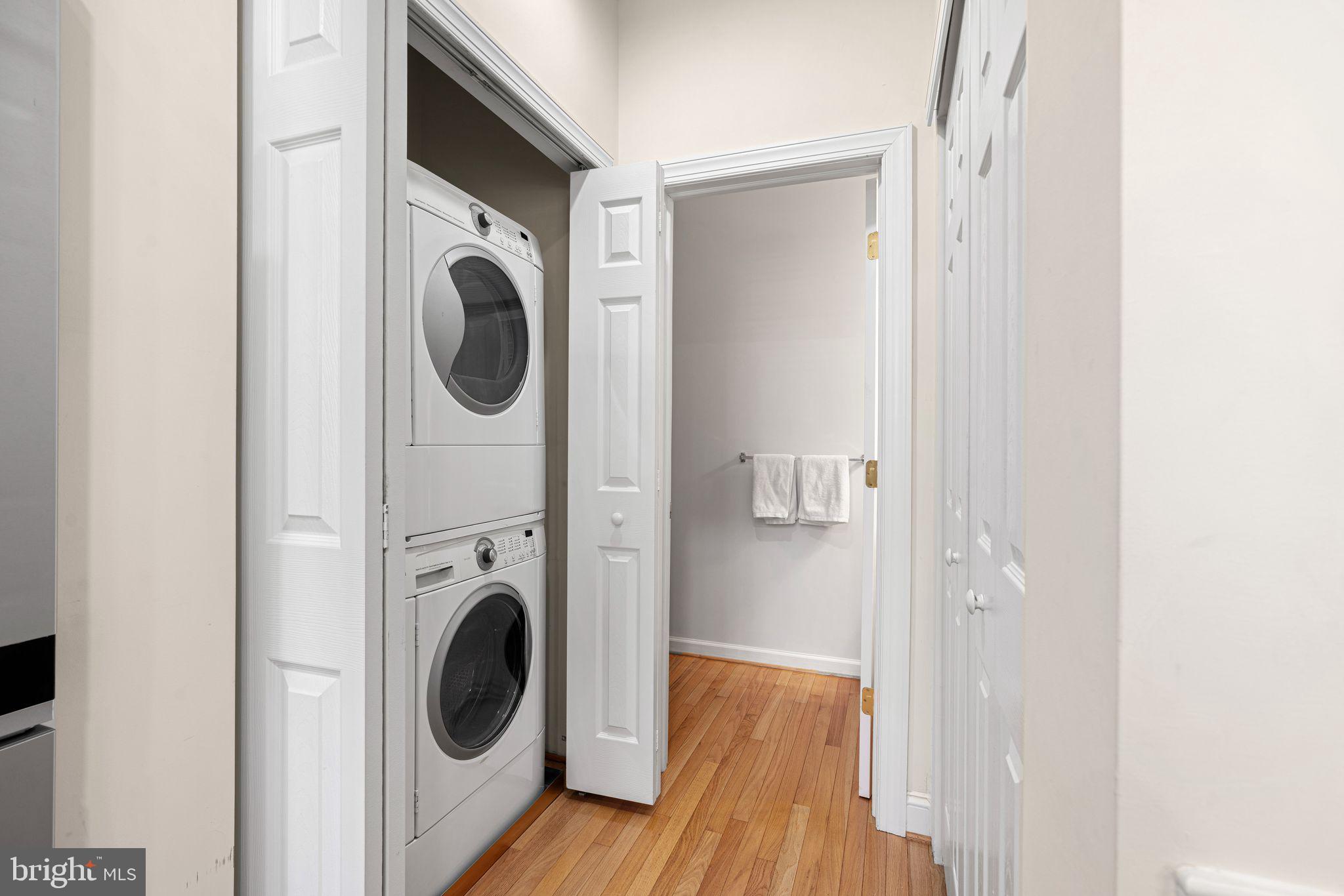 10 Washington Avenue Haddonfield, NJ 08033 - Photo 11 of 35 a view of a hallway with washer and dryer