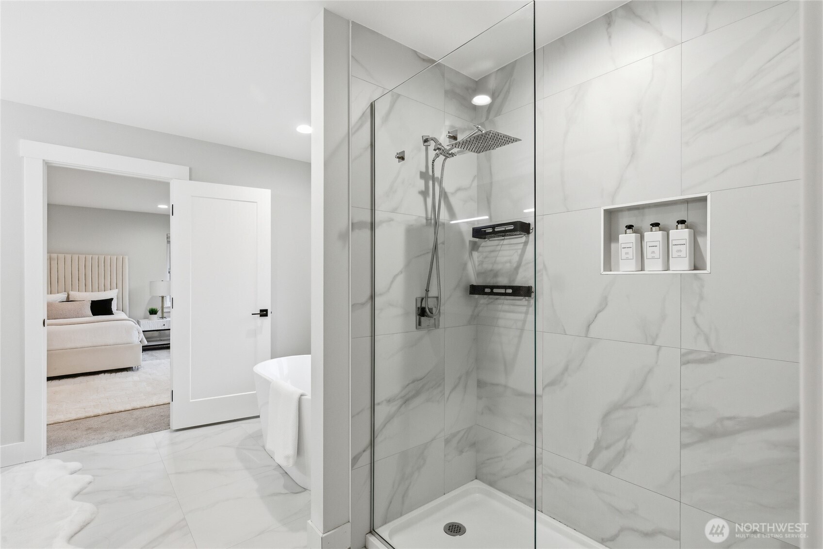 719 Edmonds Way Edmonds, WA 98020 - Photo 22 of 40 a bathroom with a shower and a sink