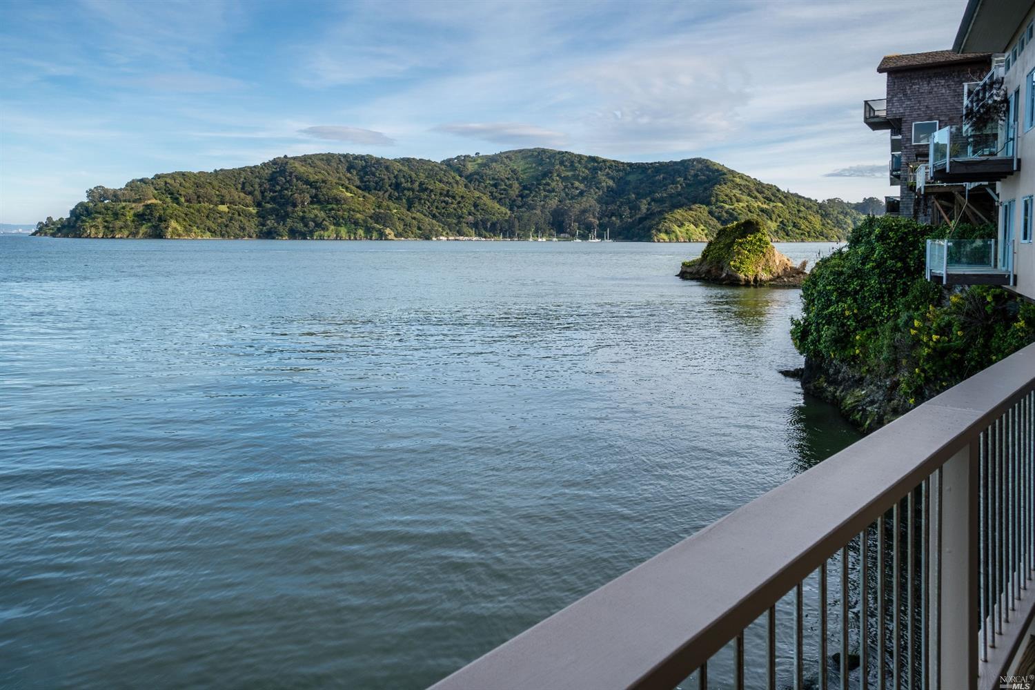 a view of a lake from a mountain