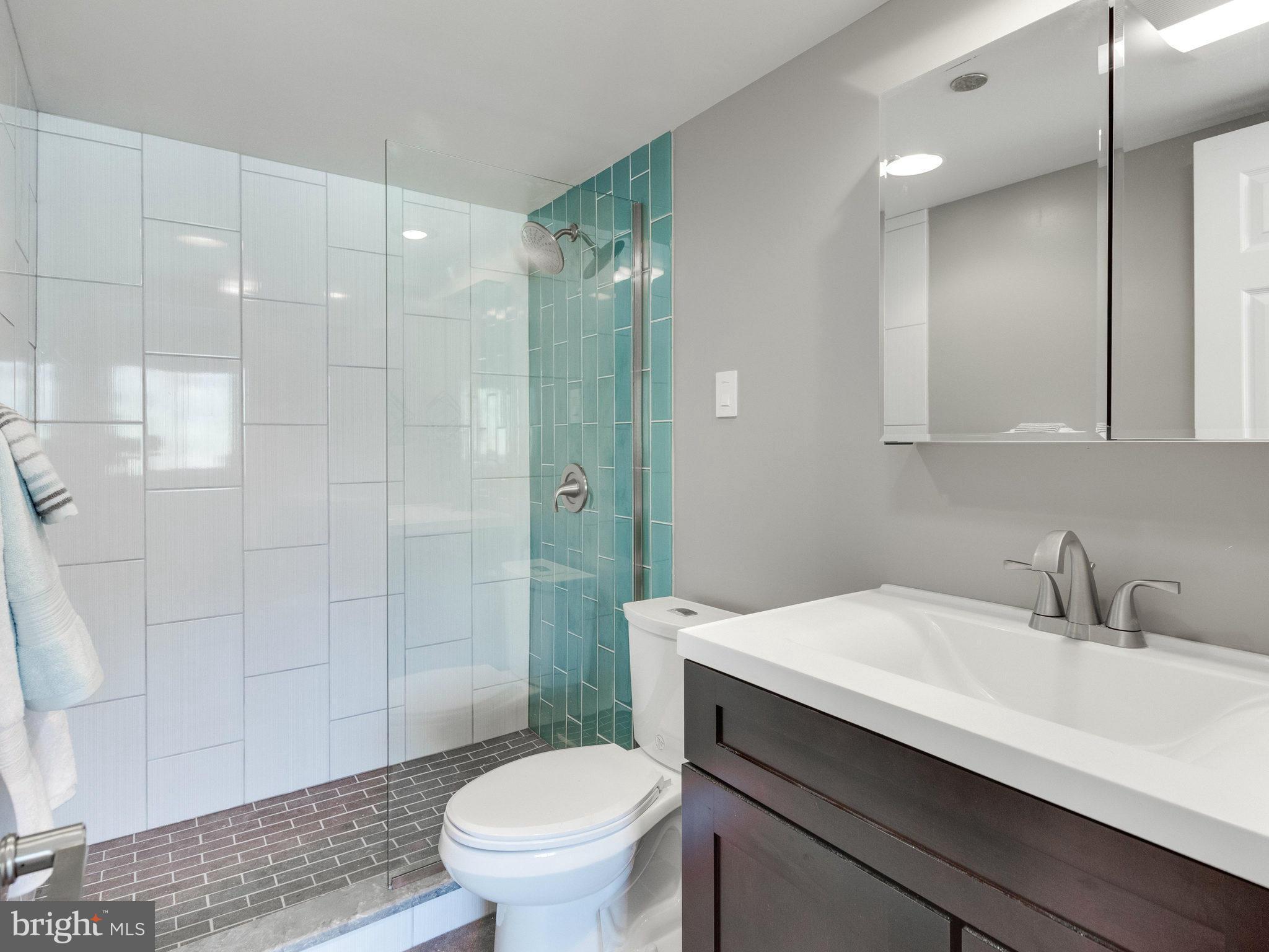 1301 North Courthouse Road, Unit 1411 Arlington, VA 22201 - Photo 20 of 30 a bathroom with a sink toilet and shower