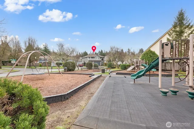 a park with lots of potted plants