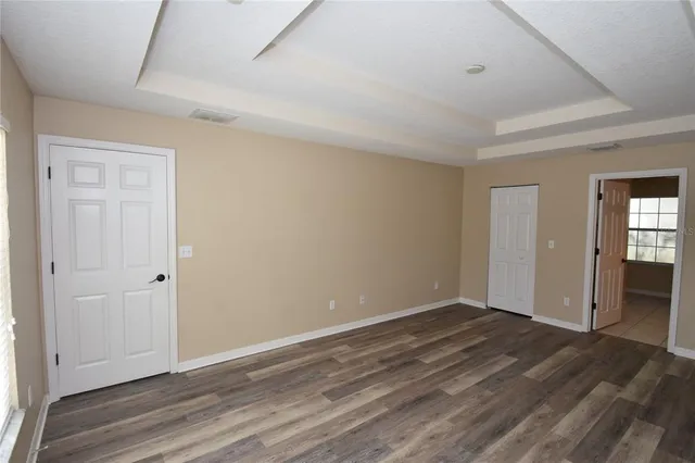 wooden floor in an empty room