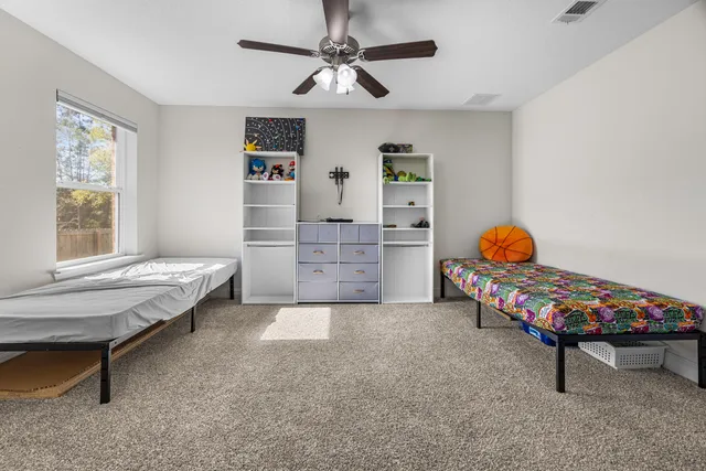a view of a livingroom with toys
