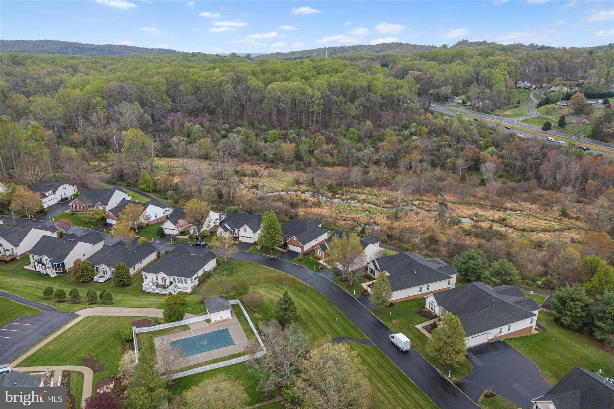 6696 Stream View Lane Warrenton, VA 20187 - Photo 55 of 57 an aerial view of residential houses with outdoor space