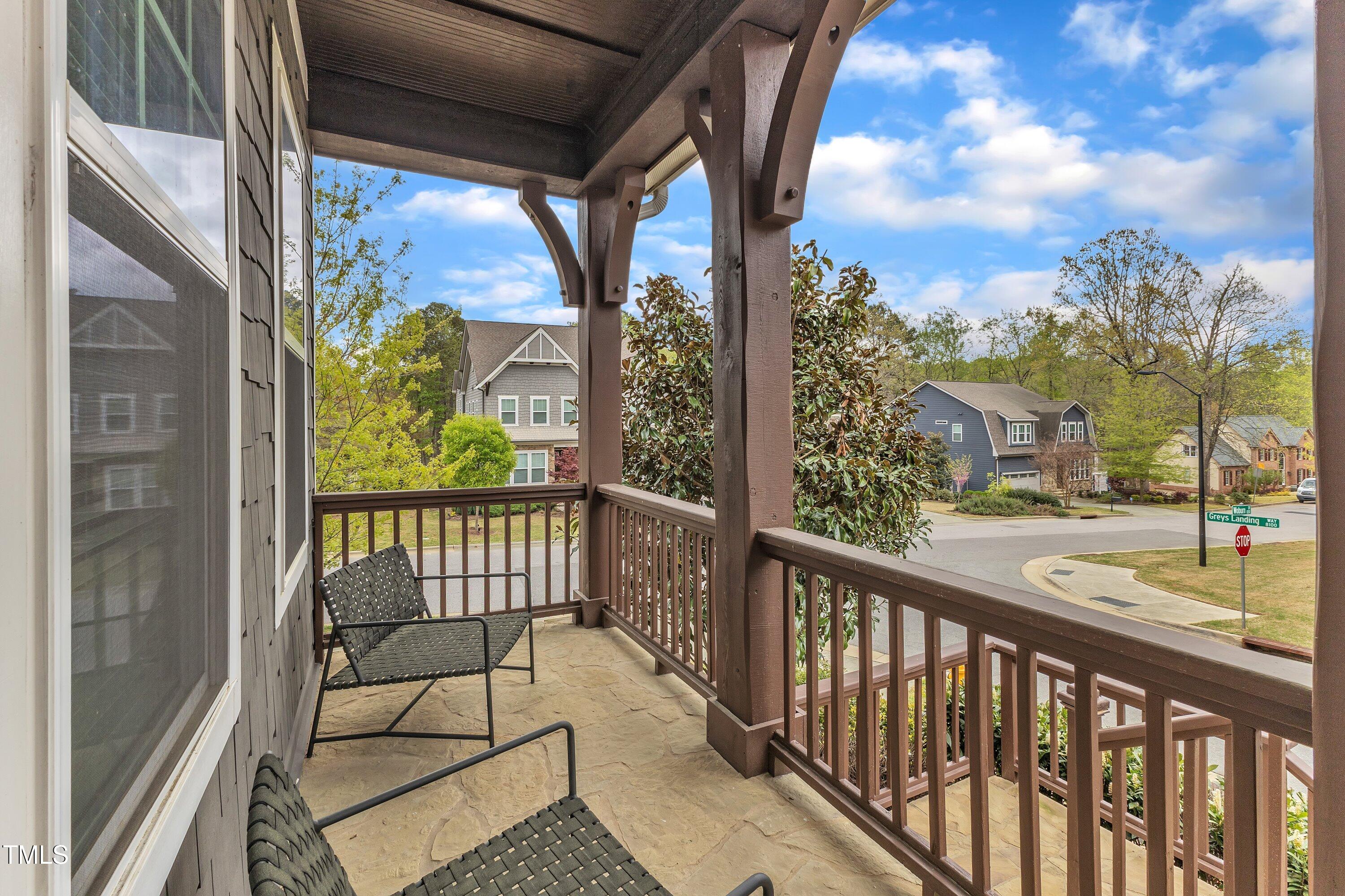 8121 Greys Landing Way Raleigh, NC 27615 - Photo 90 of 95 a view of a two chair in the balcony