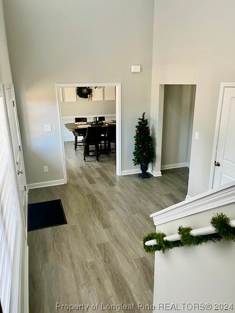 392 Buffalo Creek Road Raeford, NC 28376 - Photo 28 of 34 wooden floor in a hall with an entryway and livingroom
