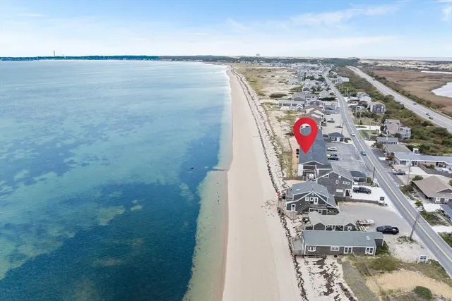 a view of beach and ocean