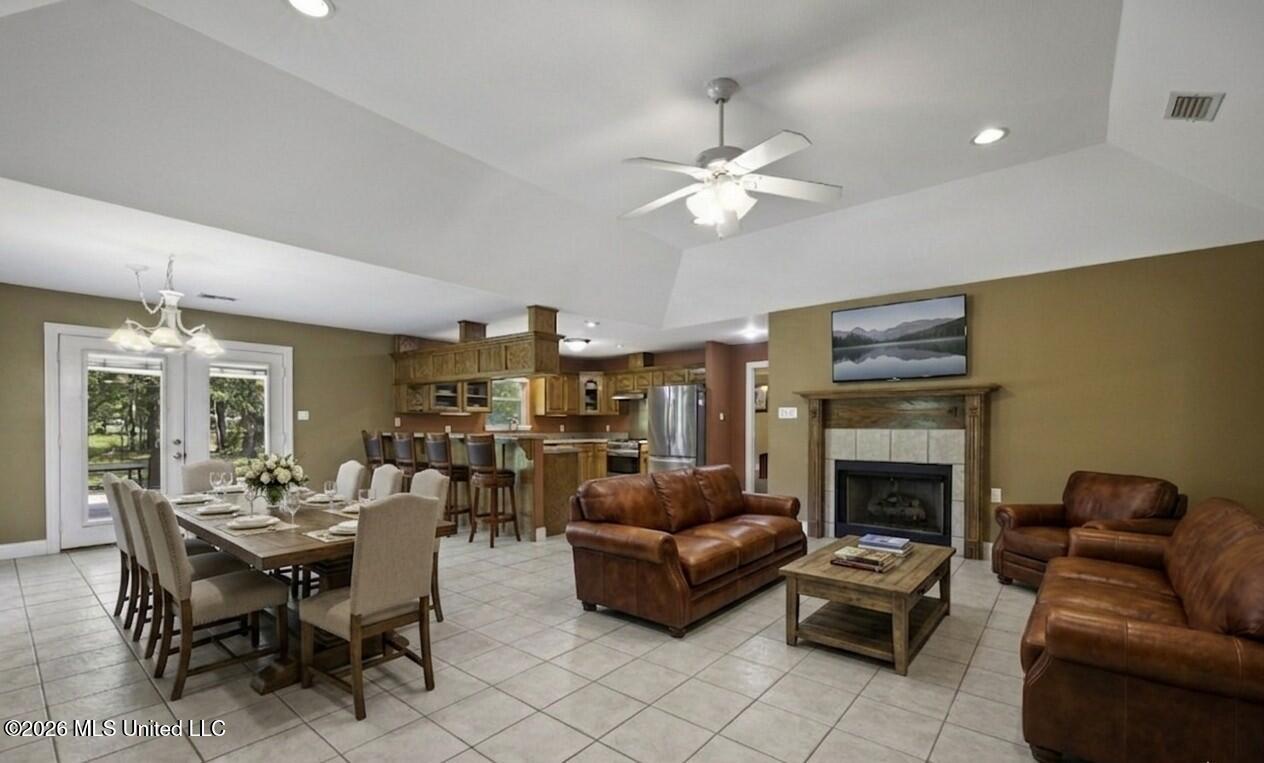 17 P M Hall Road Poplarville, MS 39470 - Photo 10 of 33 Living Dining Virtually Staged