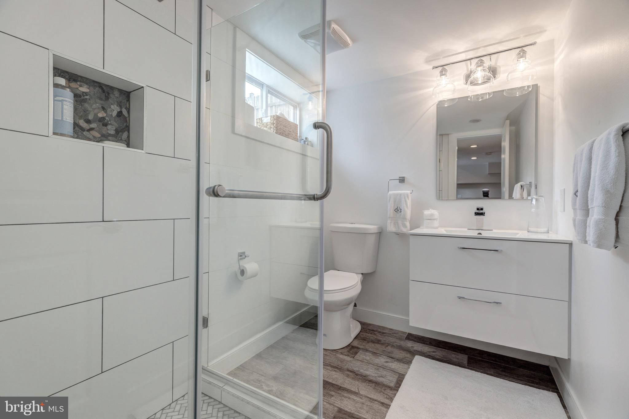 702 Dartmouth Avenue Silver Spring, MD 20910 - Photo 14 of 19 Updated Lower Level Bathroom