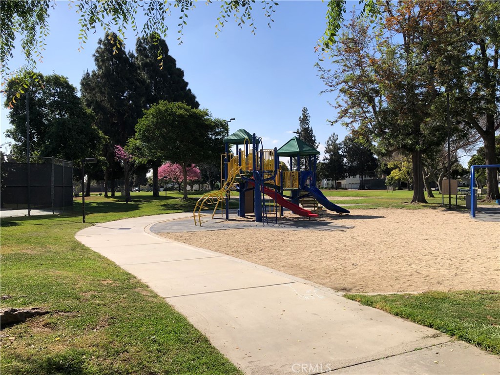 11402 Donovan Road Los Alamitos, CA 90720 - Photo 30 of 44 a view of a park with swings and slides
