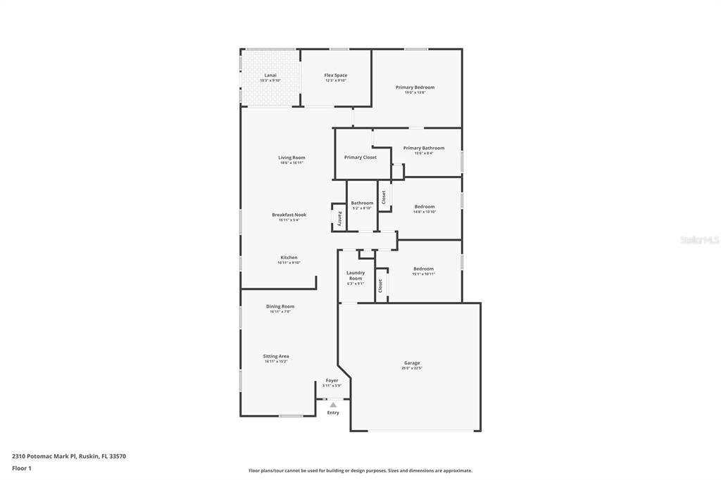 2310 Potomac Mark Place Ruskin, FL 33570 - Photo 29 of 40 a picture of a floor plan
