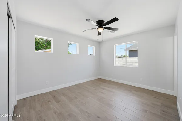 wooden floor in an empty room