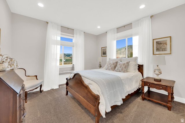 352 East Boulderville Road Oakley, UT 84055 - Photo 24 of 62 Bedroom with carpet floors and recessed lighting