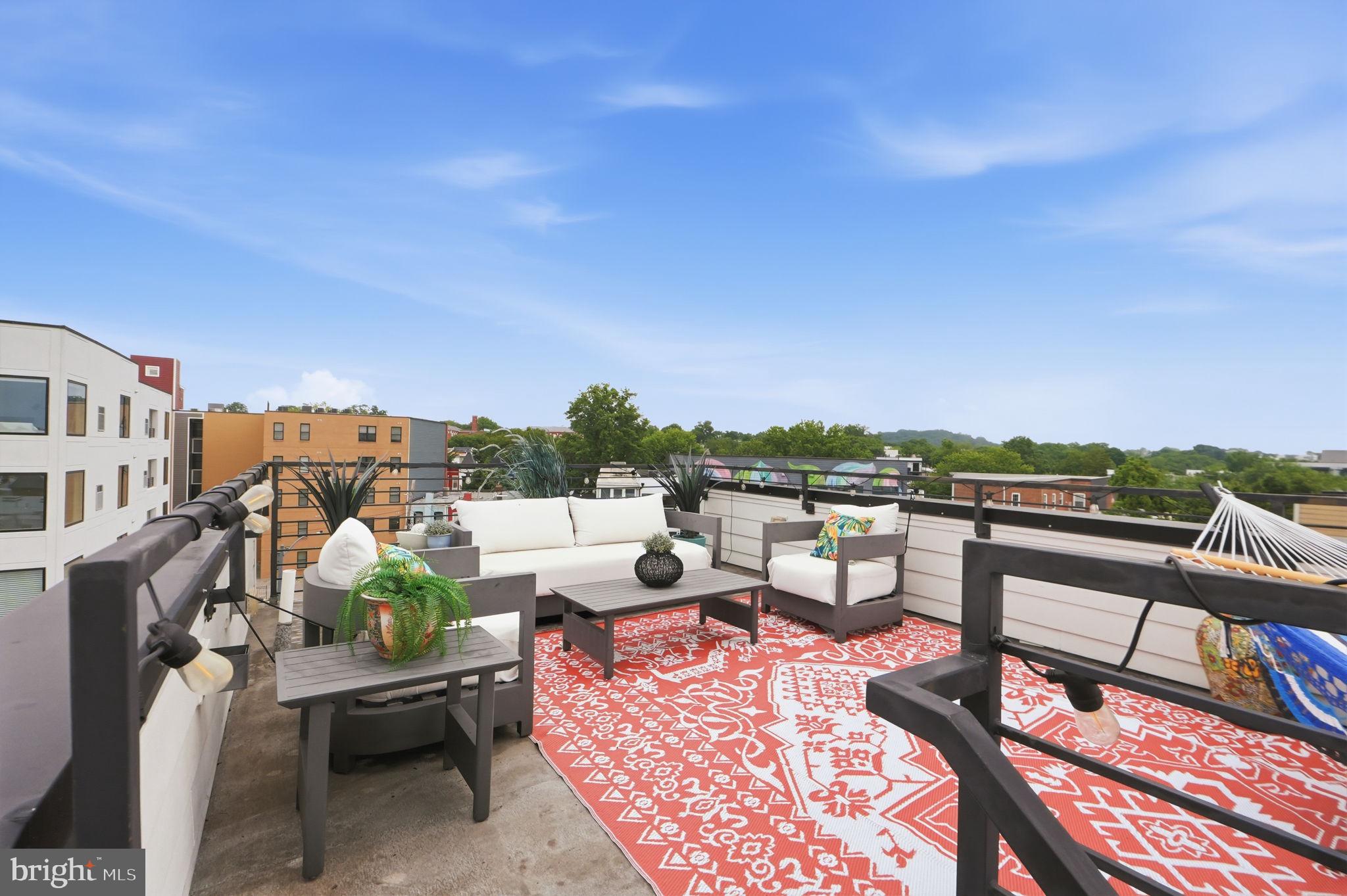 1216 I Street Northeast, Unit B Washington, DC 20002 - Photo 8 of 40 Incredible deck with unobstructed city views