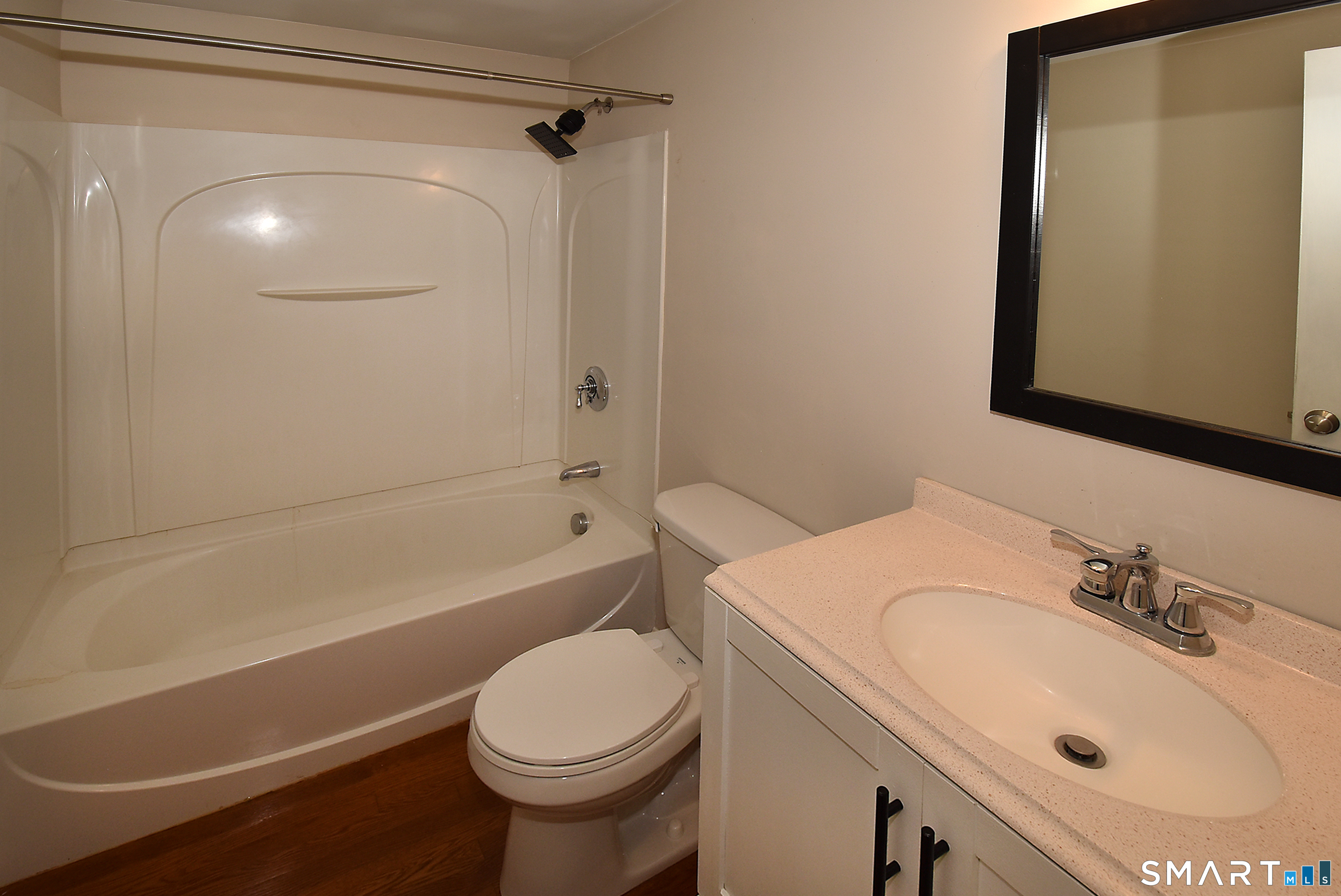 50 Doubleday Road Columbia, CT 06237 - Photo 16 of 29 Beautifully renovated full bathroom featuring modern fixtures and finishes, conveniently located on the main floor to serve both guests and residents.