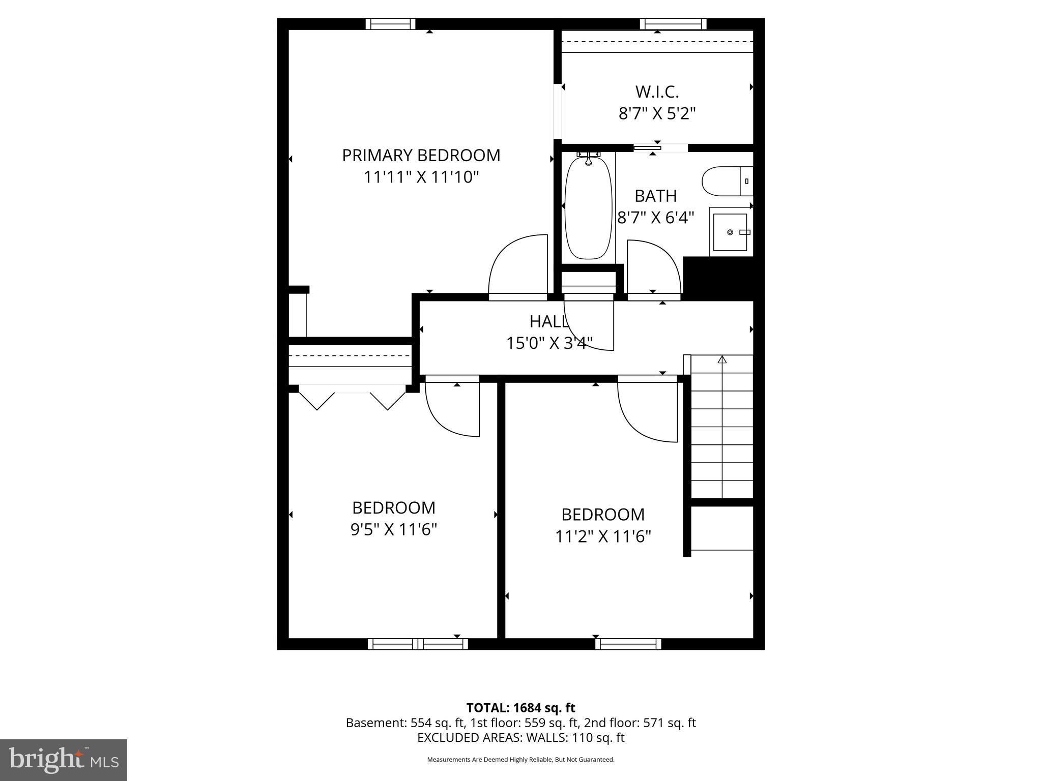 13015 Country Ridge Drive Germantown, MD 20874 - Photo 18 of 19 Upper Level floor plan