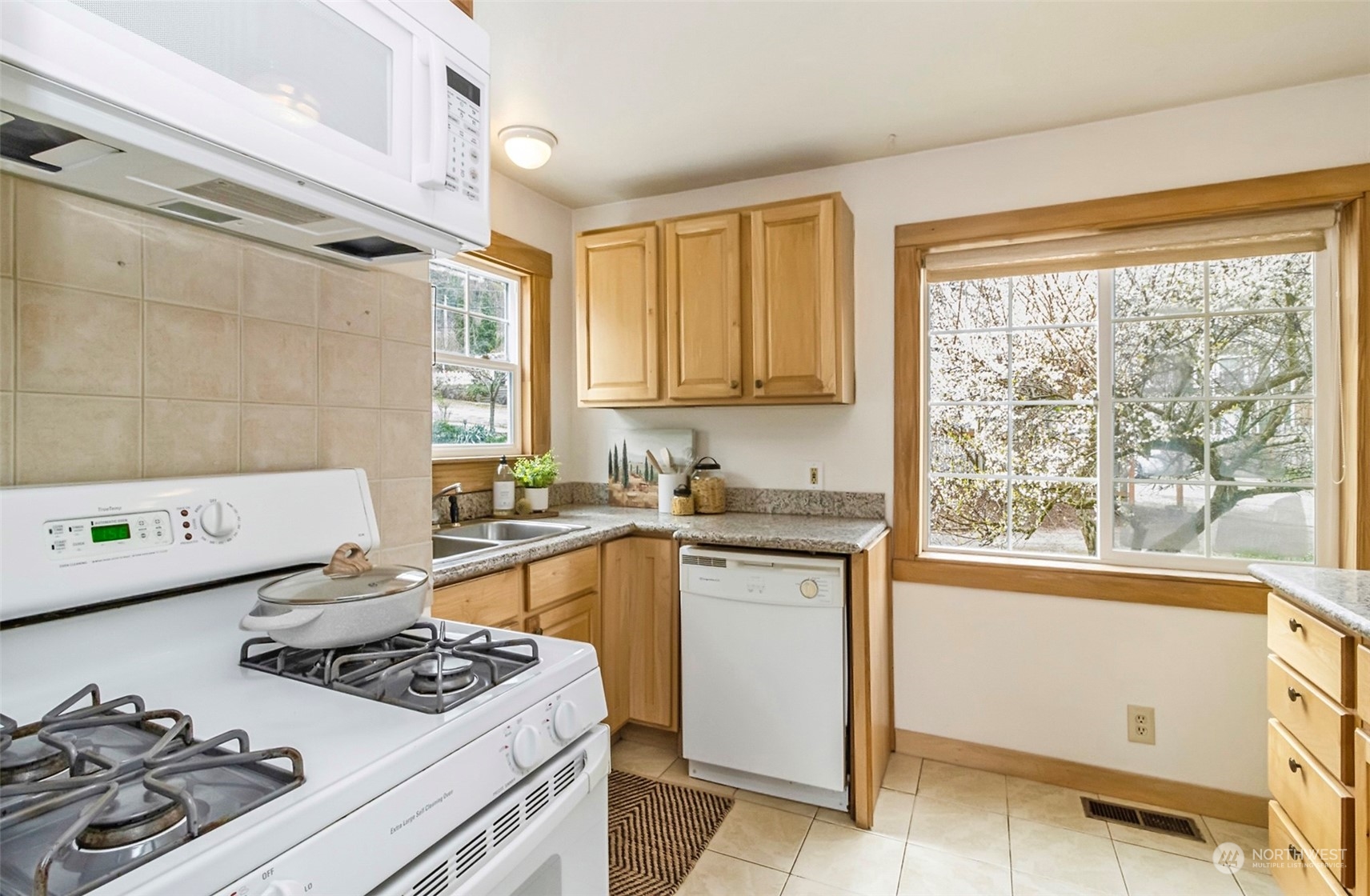 9048 3rd Avenue South Seattle, WA 98108 - Photo 12 of 36 a kitchen with a stove a sink and a microwave