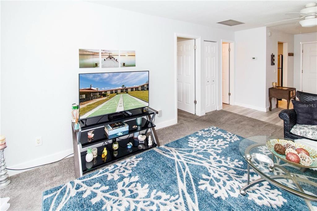 5135 Gemstone Drive, Unit 202 New Port Richey, FL 34652 - Photo 7 of 21 a living room with furniture a rug and a window