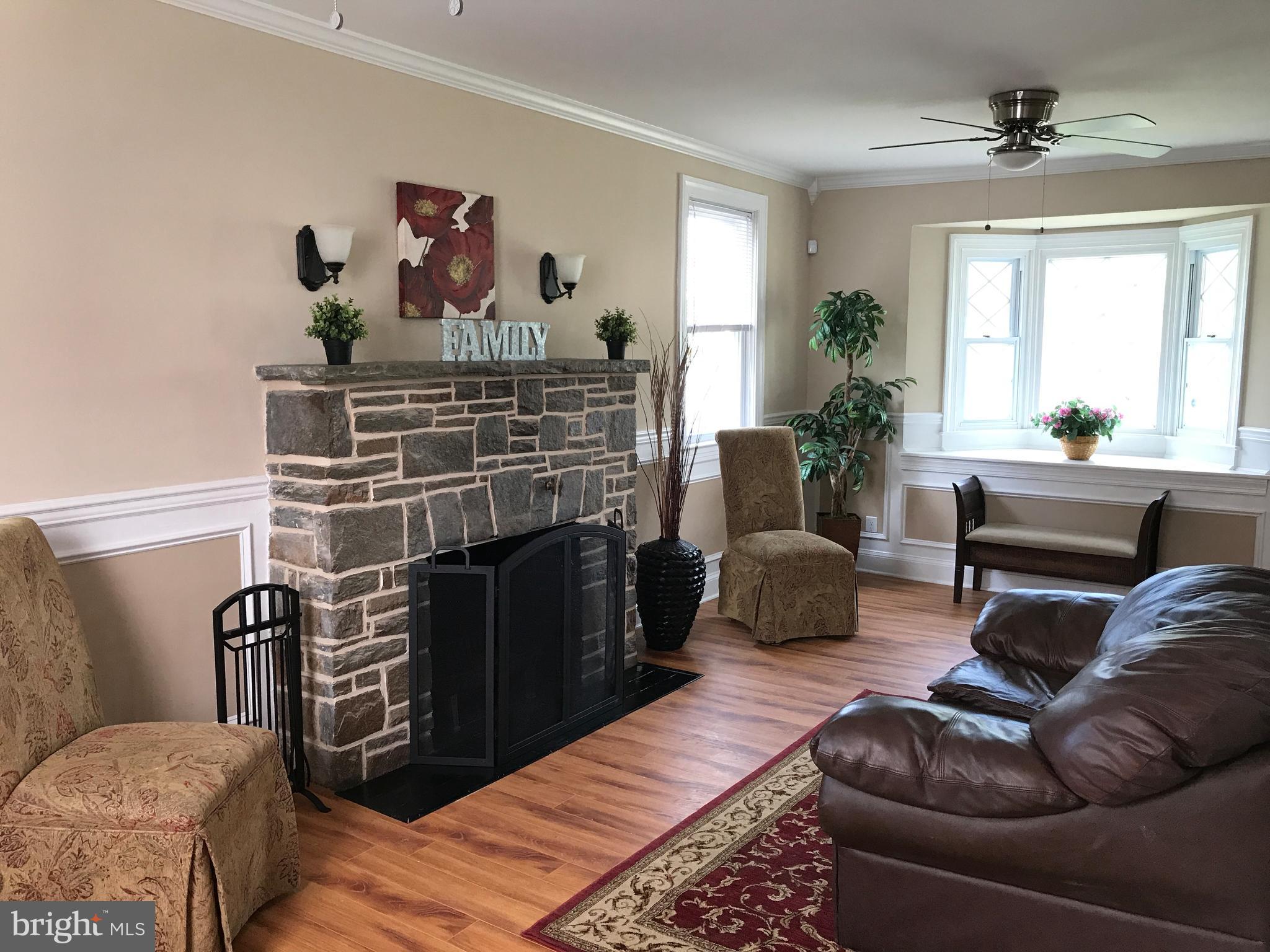 3905 Ridgecroft Road Baltimore, MD 21206 - Photo 9 of 30 Large Living Room, stone fireplace