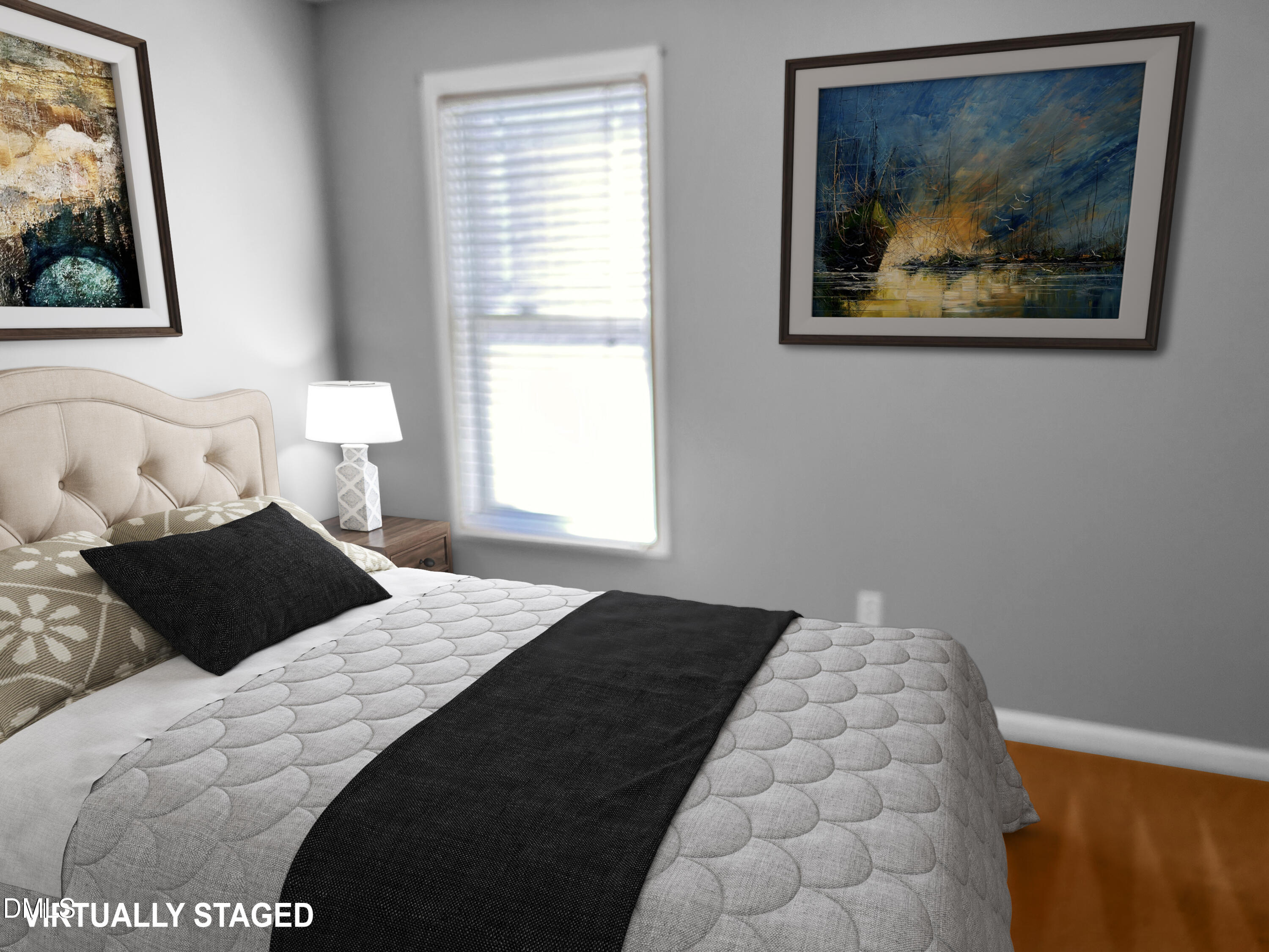 3920 Cane Garden Drive Raleigh, NC 27610 - Photo 18 of 23 a bedroom with a bed and a painting on the wall