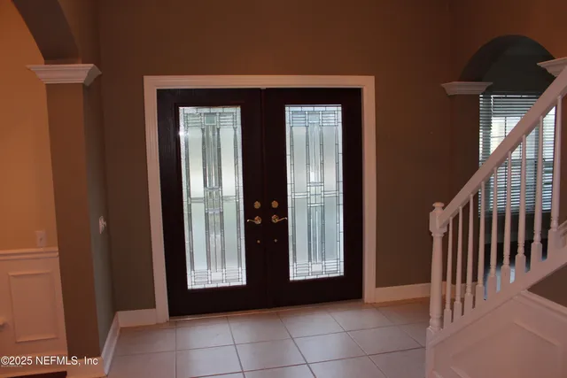 a view of an entryway door