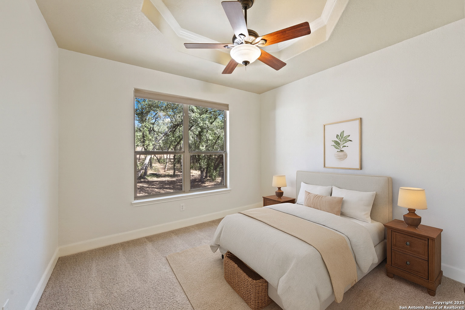 3015 River Way Spring Branch, TX 78070 - Photo 27 of 44 a bedroom with a large bed and a window