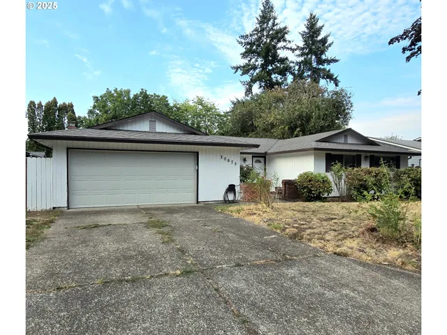 a house with trees in the background