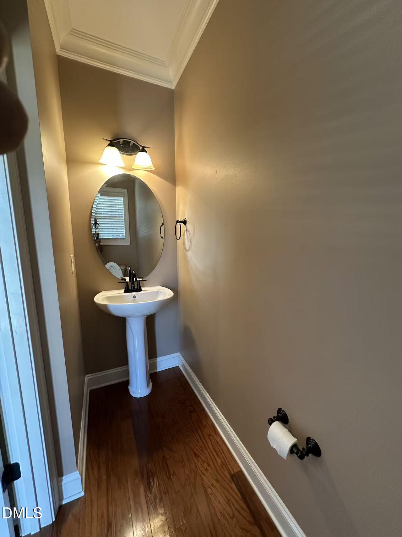 1056 Indigo Ridge Place Cary, NC 27519 - Photo 15 of 33 a bathroom with a sink and mirror