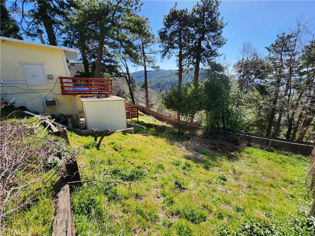21657 Vista Road Cedarpines Park, CA 92322 - Photo 30 of 39 a view of a backyard with a garden