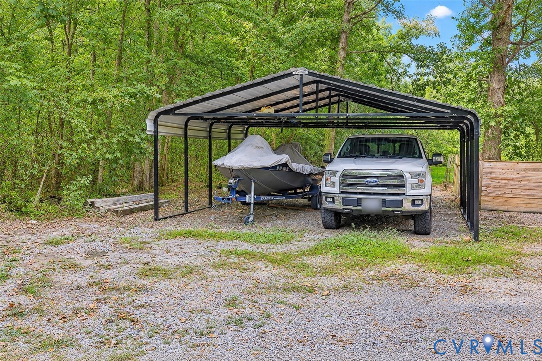 3046 Davis Mill Road Goochland, VA 23063 - Photo 5 of 40 Covered carport with sturdy metal frame and peaked